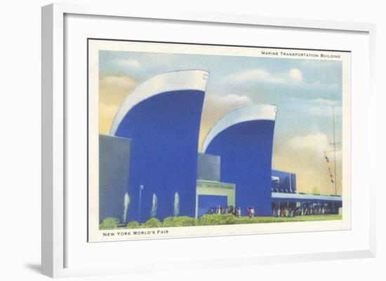 Marine Transportation Building, New York World's Fair, 1939-null-Framed Art Print