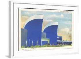 Marine Transportation Building, New York World's Fair, 1939-null-Framed Art Print