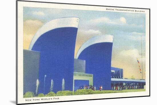 Marine Transportation Building, New York World's Fair, 1939-null-Mounted Art Print