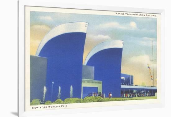 Marine Transportation Building, New York World's Fair, 1939-null-Framed Art Print