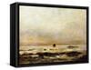 Marine-Gustave Courbet-Framed Stretched Canvas