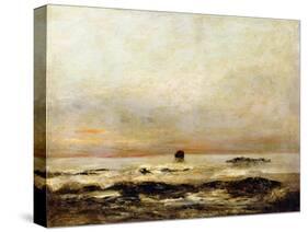 Marine-Gustave Courbet-Stretched Canvas
