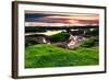 Marineland, Florida: Sunrise at the Beach with Algae Covered Rocks-Brad Beck-Framed Photographic Print