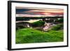 Marineland, Florida: Sunrise at the Beach with Algae Covered Rocks-Brad Beck-Framed Photographic Print