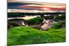 Marineland, Florida: Sunrise at the Beach with Algae Covered Rocks-Brad Beck-Mounted Photographic Print