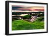 Marineland, Florida: Sunrise at the Beach with Algae Covered Rocks-Brad Beck-Framed Photographic Print