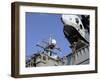 Marines and Sailors Fast-Rope from the Rear of a CH-46E Sea Knight Helicopter-Stocktrek Images-Framed Photographic Print