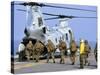Marines Board a CH-46E Sea Knight Helicopter-Stocktrek Images-Stretched Canvas