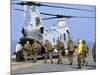 Marines Board a CH-46E Sea Knight Helicopter-Stocktrek Images-Mounted Photographic Print