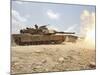 Marines Bombard Through a Live Fire Range Using M1A1 Abrams Tanks-Stocktrek Images-Mounted Photographic Print