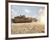 Marines Bombard Through a Live Fire Range Using M1A1 Abrams Tanks-Stocktrek Images-Framed Photographic Print