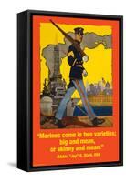 Marines Come in Two Varieties-Wilbur Pierce-Framed Stretched Canvas