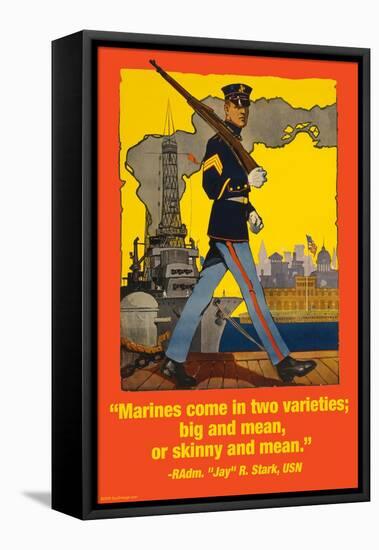 Marines Come in Two Varieties-Wilbur Pierce-Framed Stretched Canvas