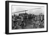 Marines Doing Jumping Jacks on Amphibious Assault Ship USS New Orleans, Aug. 1982-null-Framed Photo