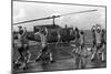 Marines Doing Jumping Jacks on Amphibious Assault Ship USS New Orleans, Aug. 1982-null-Mounted Photo