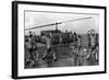 Marines Doing Jumping Jacks on Amphibious Assault Ship USS New Orleans, Aug. 1982-null-Framed Photo