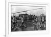 Marines Doing Jumping Jacks on Amphibious Assault Ship USS New Orleans, Aug. 1982-null-Framed Photo