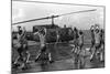 Marines Doing Jumping Jacks on Amphibious Assault Ship USS New Orleans, Aug. 1982-null-Mounted Photo