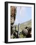 Marines Employing the Direct-Lay Method of Firing Mortars-Stocktrek Images-Framed Photographic Print