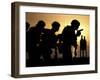 Marines Fire 9mm Handguns on the Flight Deck of USS Peleliu-Stocktrek Images-Framed Photographic Print