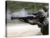 Marines Fire Joint Service Combat Shotguns-Stocktrek Images-Stretched Canvas