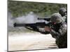 Marines Fire Joint Service Combat Shotguns-Stocktrek Images-Mounted Photographic Print