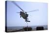 Marines Hook Cargo to an Mh-60S Sea Hawk Helicopter-null-Stretched Canvas