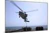 Marines Hook Cargo to an Mh-60S Sea Hawk Helicopter-null-Mounted Photographic Print