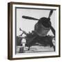 Marines of VMF-222 Relaxing on Wings of Their Aircraft Between Air Strikes-Charles Fenno Jacobs-Framed Photographic Print