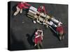 Marines Push Pordnance into Place on the Flight Deck of USS Enterprise-Stocktrek Images-Stretched Canvas