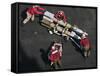 Marines Push Pordnance into Place on the Flight Deck of USS Enterprise-Stocktrek Images-Framed Stretched Canvas