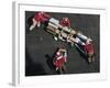 Marines Push Pordnance into Place on the Flight Deck of USS Enterprise-Stocktrek Images-Framed Photographic Print