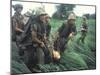 Marines Recovering Dead Comrade While under Fire During N. Vietnamese/Us Mil. Conflict-Larry Burrows-Mounted Photographic Print