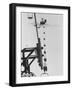 Marines Riding Chair Lift Up to Squaw Peak To Ski Down and Tamp Snow Down for Olympic Events-George Silk-Framed Photographic Print