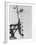 Marines Riding Chair Lift Up to Squaw Peak To Ski Down and Tamp Snow Down for Olympic Events-George Silk-Framed Photographic Print