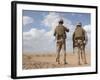 Marines Scan the Horizon for Insurgent Activity During a Security Patrol-Stocktrek Images-Framed Photographic Print