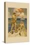 Marines Signaling from Shore to Ships at Sea-Joseph Christian Leyendecker-Stretched Canvas