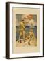 Marines Signaling from Shore to Ships at Sea-Joseph Christian Leyendecker-Framed Art Print