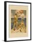 Marines Signaling from Shore to Ships at Sea-Joseph Christian Leyendecker-Framed Art Print