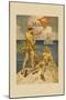 Marines Signaling from Shore to Ships at Sea-Joseph Christian Leyendecker-Mounted Art Print