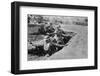 Marines Throwing Grenades-null-Framed Photographic Print