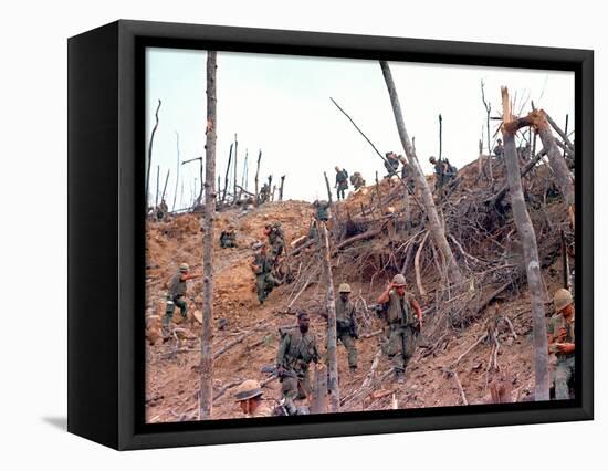 Marines Vietnam-Associated Press-Framed Stretched Canvas