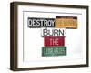 Marinetti Destroy Museums-Gregory Constantine-Framed Giclee Print