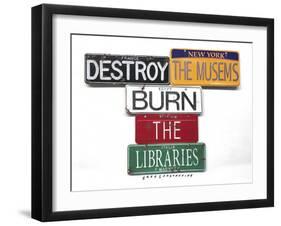 Marinetti Destroy Museums-Gregory Constantine-Framed Giclee Print