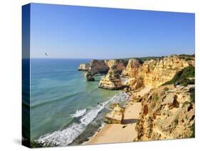 Marinha Beach Cliffs. Algarve, Portugal-Mauricio Abreu-Stretched Canvas