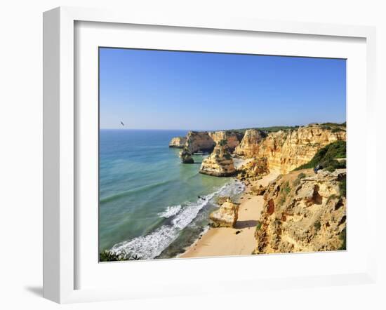 Marinha Beach Cliffs. Algarve, Portugal-Mauricio Abreu-Framed Photographic Print