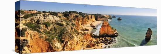 Marinha Beach Cliffs. Algarve, Portugal-Mauricio Abreu-Stretched Canvas