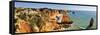 Marinha Beach Cliffs. Algarve, Portugal-Mauricio Abreu-Framed Stretched Canvas