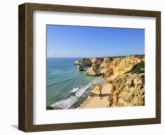 Marinha Beach Cliffs. Algarve, Portugal-Mauricio Abreu-Framed Photographic Print