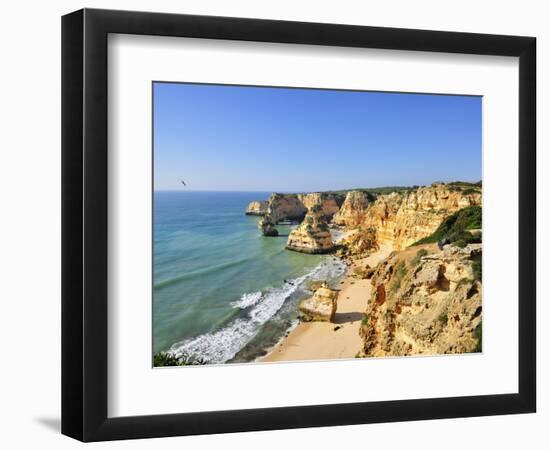 Marinha Beach Cliffs. Algarve, Portugal-Mauricio Abreu-Framed Photographic Print